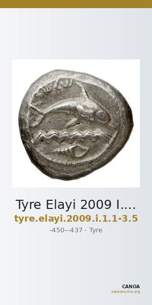 Tyre Elayi 2009 I.1.1-3 and 5 — CANOA