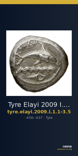 Tyre Elayi 2009 I.1.1-3 and 5 — CANOA