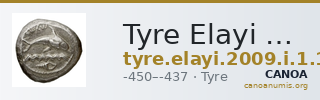 Tyre Elayi 2009 I.1.1-3 and 5 — CANOA