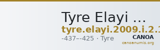 Tyre Elayi 2009 I.2.1-4 — CANOA