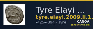Tyre Elayi 2009 II.1.1.1 — CANOA