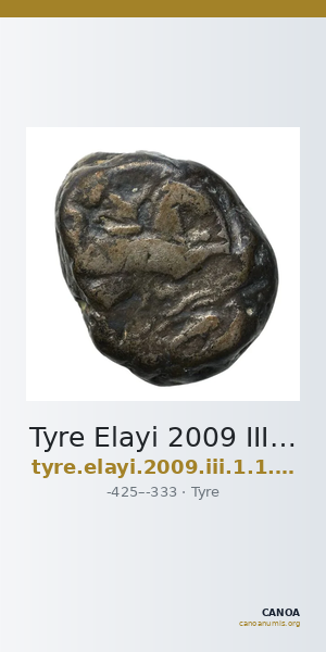 Tyre Elayi 2009 III.1.1.a-c — CANOA