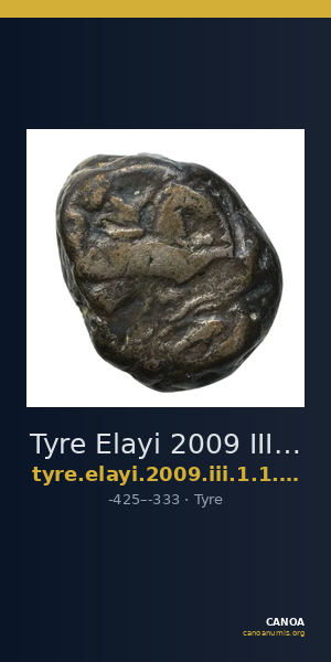 Tyre Elayi 2009 III.1.1.a-c — CANOA