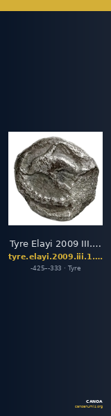 Tyre Elayi 2009 III.1.1.e-f — CANOA