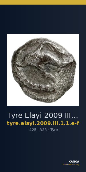 Tyre Elayi 2009 III.1.1.e-f — CANOA