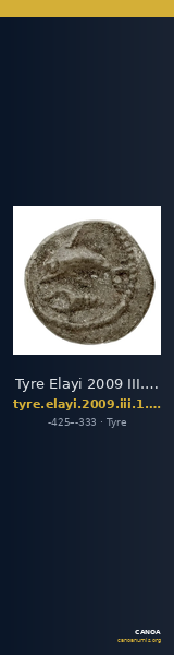 Tyre Elayi 2009 III.1.2.a-b — CANOA
