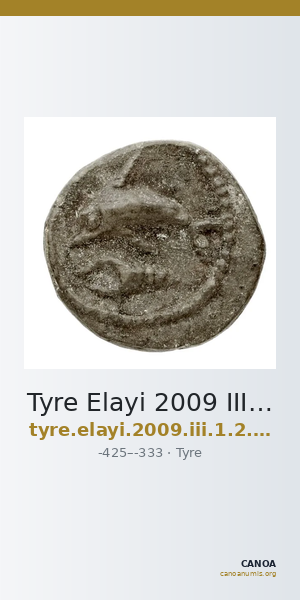 Tyre Elayi 2009 III.1.2.a-b — CANOA
