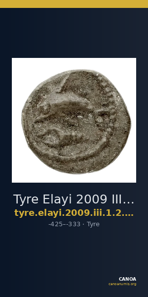 Tyre Elayi 2009 III.1.2.a-b — CANOA