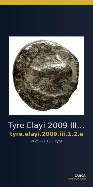 Tyre Elayi 2009 III.1.2.e — CANOA