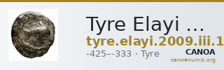 Tyre Elayi 2009 III.1.2.e — CANOA