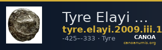 Tyre Elayi 2009 III.1.2.e — CANOA