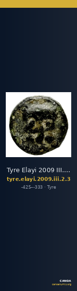 Tyre Elayi 2009 III.2.3 — CANOA