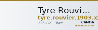 Tyre Rouvier 1903 xxxv — CANOA