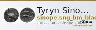 Tyryn Sinope SNG BM Black Sea 1452-1454 — CANOA