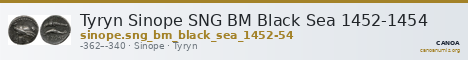 Tyryn Sinope SNG BM Black Sea 1452-1454 — CANOA