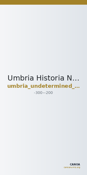 Umbria Historia Numorum Italy 51 — CANOA