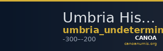 Umbria Historia Numorum Italy 54 — CANOA