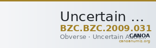 Uncertain Authority — Asper (Obverse) — CANOA