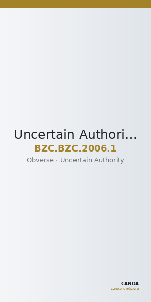 Uncertain Authority — Coin (Uncertain Value) (Obverse) — CANOA