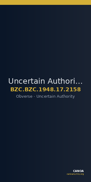 Uncertain Authority — Quarter siliqua (Obverse) — CANOA