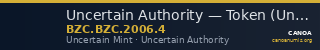 Uncertain Authority — Token (Uncertain Mint) — CANOA