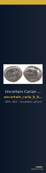 Uncertain Carian mint B British Museum 1977.6.1.1 — CANOA