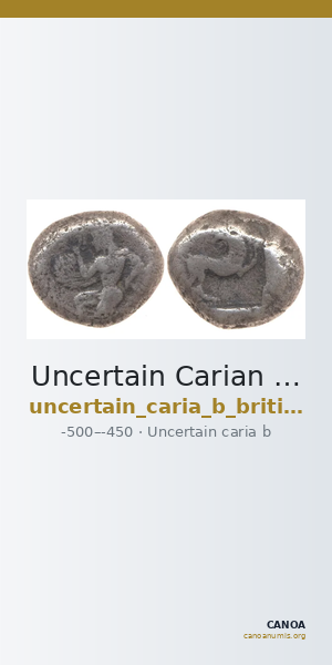 Uncertain Carian mint B British Museum 1977.6.1.1 — CANOA
