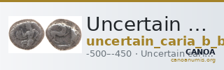 Uncertain Carian mint B British Museum 1977.6.1.1 — CANOA