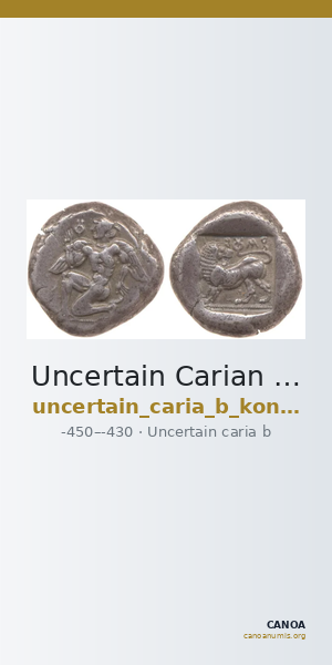 Uncertain Carian mint B Konuk 2007 M33-6 — CANOA