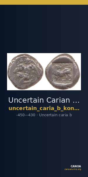 Uncertain Carian mint B Konuk 2007 M33-6 — CANOA