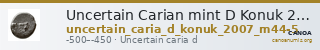 Uncertain Carian mint D Konuk 2007 M44-5 — CANOA