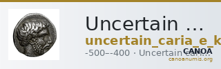 Uncertain Carian mint E Konuk 2007 M47-8 — CANOA