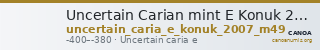 Uncertain Carian mint E Konuk 2007 M49 — CANOA