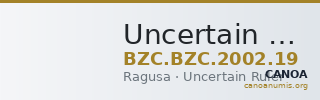 Uncertain Ruler — grosso (Ragusa) — CANOA