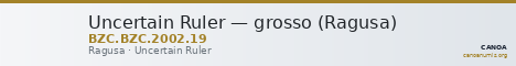 Uncertain Ruler — grosso (Ragusa) — CANOA