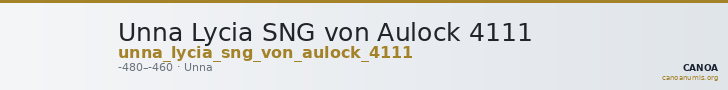 Unna Lycia SNG von Aulock 4111 — CANOA