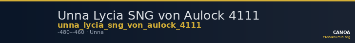Unna Lycia SNG von Aulock 4111 — CANOA