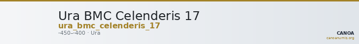 Ura BMC Celenderis 17 — CANOA