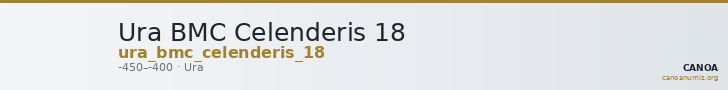 Ura BMC Celenderis 18 — CANOA