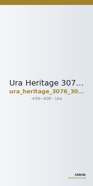 Ura Heritage 3076 (2019) 30183 — CANOA