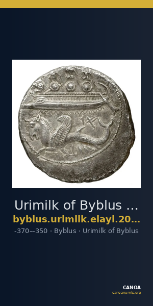 Urimilk of Byblus Byblus Elayi 2014 IV.3.1 — CANOA