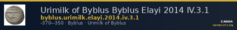 Urimilk of Byblus Byblus Elayi 2014 IV.3.1 — CANOA