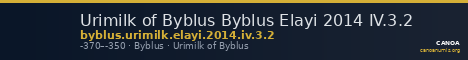 Urimilk of Byblus Byblus Elayi 2014 IV.3.2 — CANOA