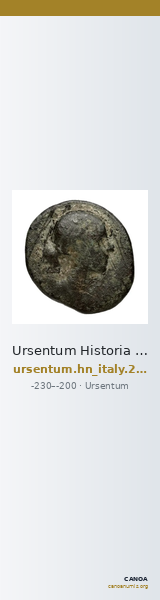 Ursentum Historia Numorum Italy 2656 — CANOA