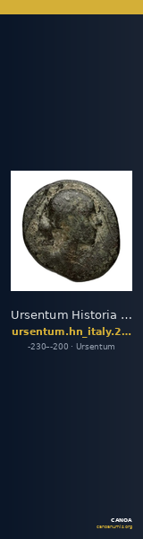 Ursentum Historia Numorum Italy 2656 — CANOA