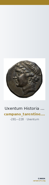 Uxentum Historia Numorum Italy 1098 — CANOA