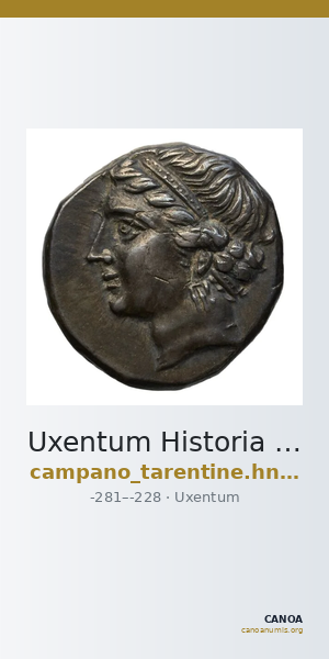Uxentum Historia Numorum Italy 1098 — CANOA