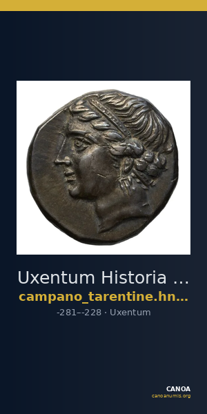 Uxentum Historia Numorum Italy 1098 — CANOA