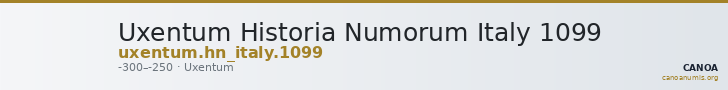 Uxentum Historia Numorum Italy 1099 — CANOA