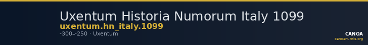 Uxentum Historia Numorum Italy 1099 — CANOA